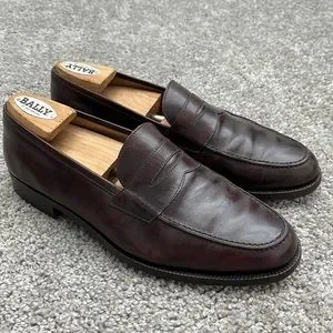Gravati | Shoes | Gravati Brown Leather Penny Style Loafers  display picture 3